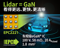 EPC新推面向激光雷达应用、通过车规认证的集成电路